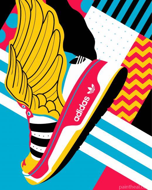 Adidas Shoes Painting By Numbers Kits