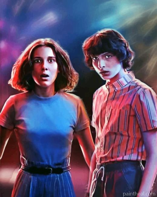 Stranger Things Movie Characters Painting By Numbers Kits