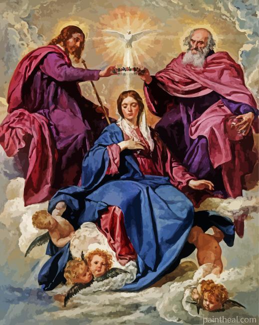 Coronation of the Virgin Velazquezs Painting By Numbers Kits