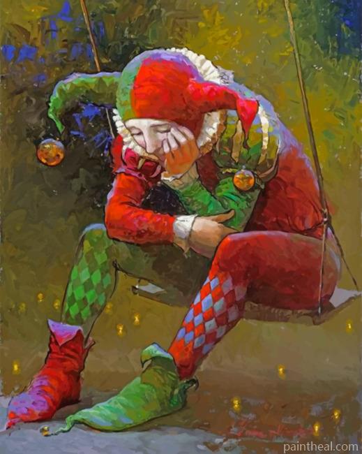 Sad Clown Painting By Numbers Kits