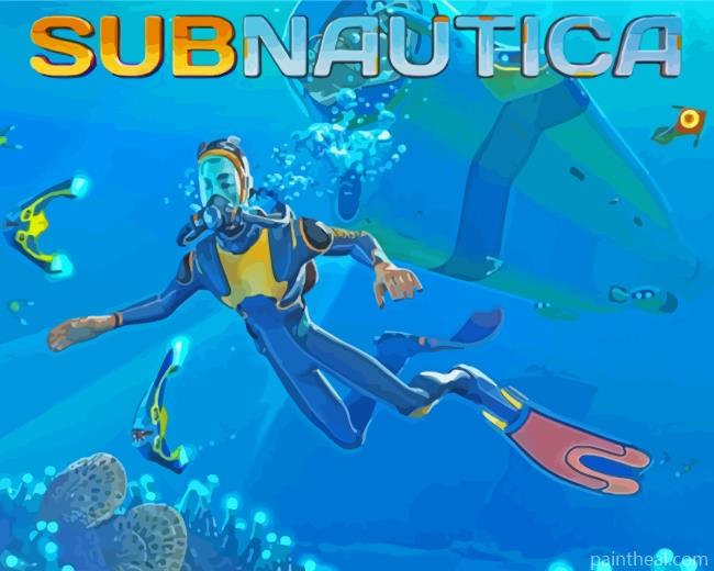 Subnautica Game Poster Painting By Numbers Kits
