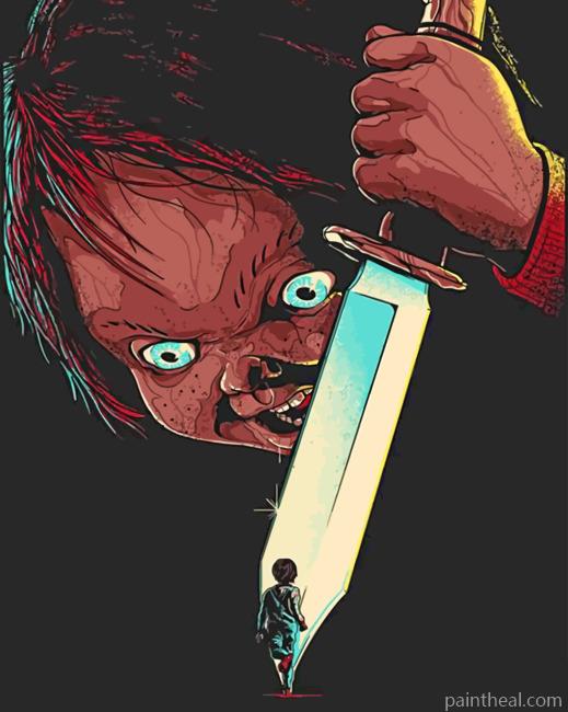 Chucky Illustration Painting By Numbers Kits