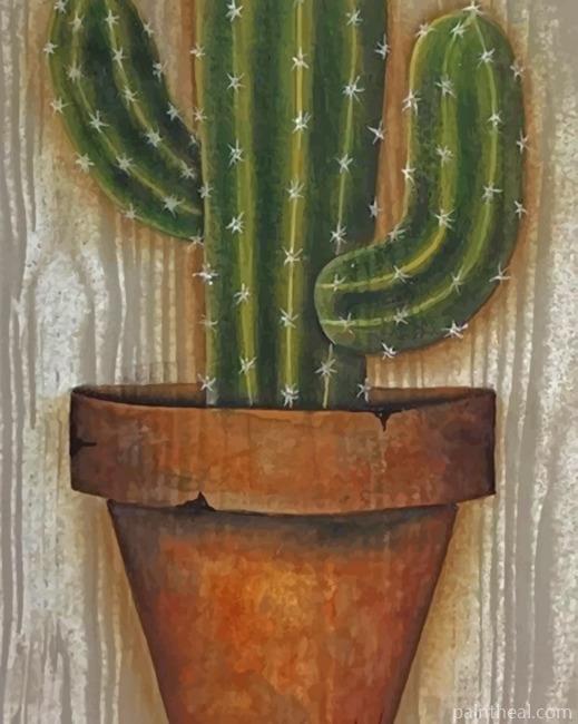 Cactus Painting By Numbers Kits