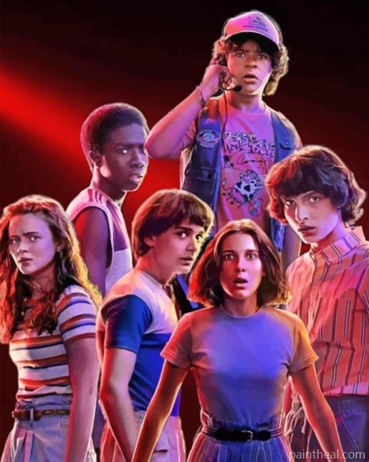Stranger Things Illustration Painting By Numbers Kits