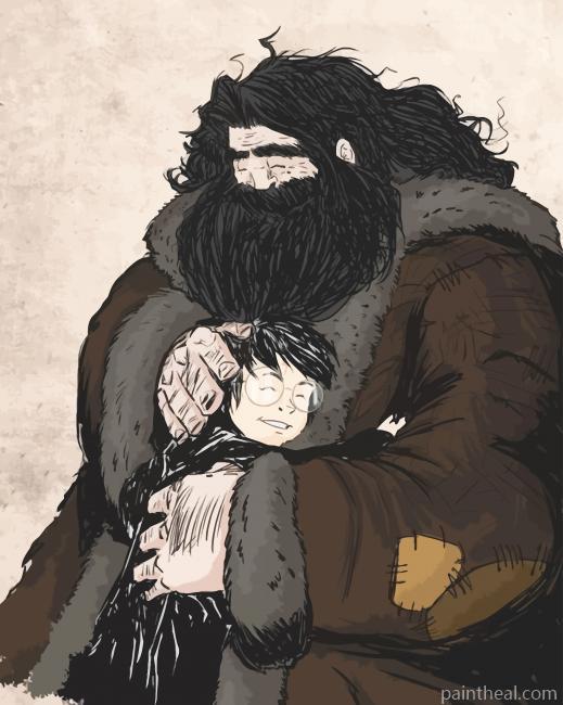 Hagrid And Harry Potter Painting By Numbers Kits