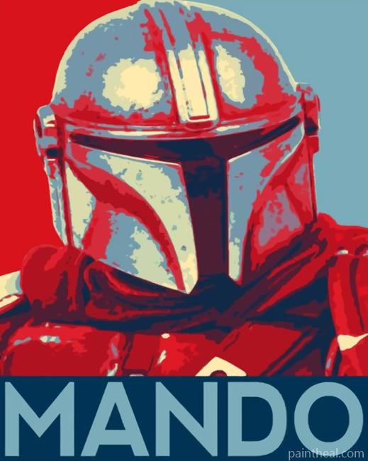 Aesthetic The Mandalorian Painting By Numbers Kits