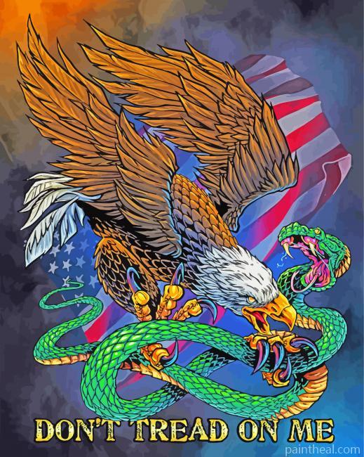 Dont Tread On Me Art Painting By Numbers Kits