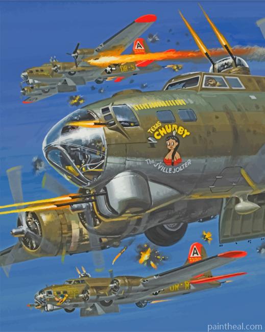 Flying Fortress Painting By Numbers Kits