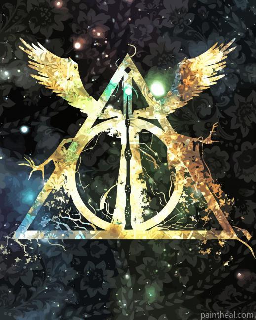 Deathly Hallows Symbol Painting By Numbers Kits