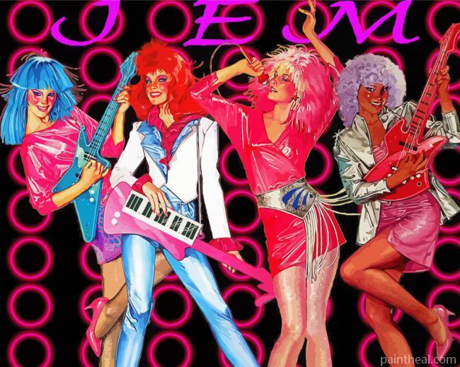Jem And The Holograms Animation Painting By Numbers Kits
