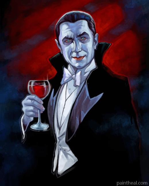 Dracula Vampire Painting By Numbers Kits