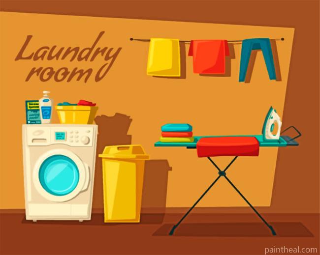 Laundry Room Painting By Numbers Kits