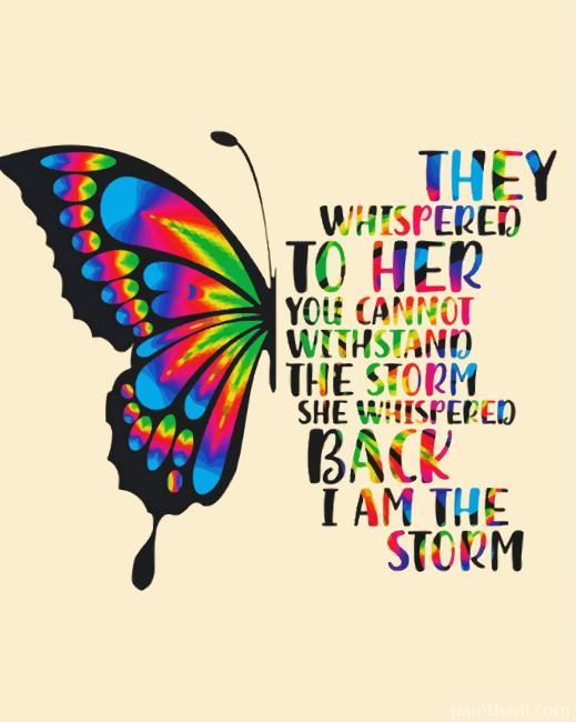 They Whispered To Her Butterfly Painting By Numbers Kits