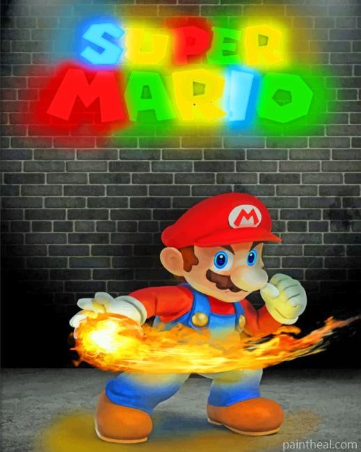 Super Mario Painting By Numbers Kits