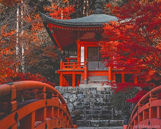 Bentendo Temple Japan Painting By Numbers Kits