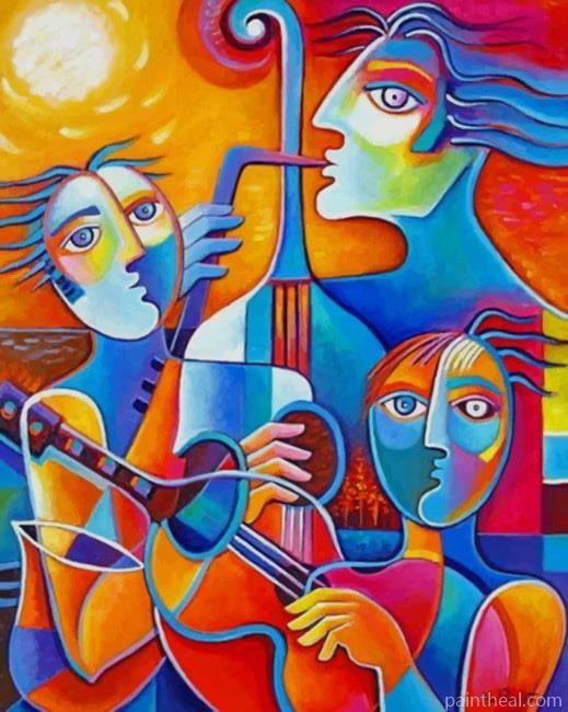 Abstract Musicians Painting By Numbers Kits
