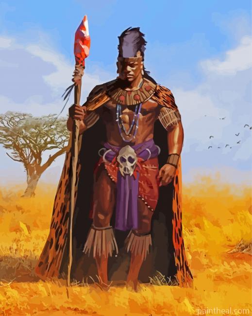 Aesthetic Black King Painting By Numbers Kits