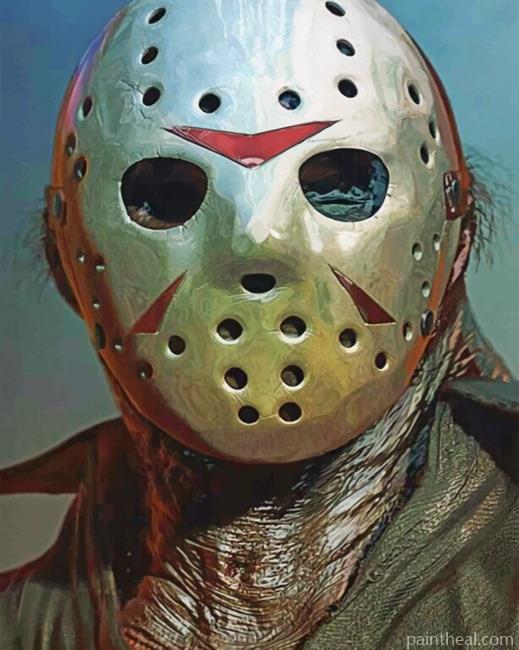 Scary Jason Voorhees Painting By Numbers Kits