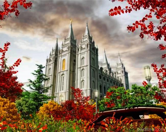 Salt Lake Temple Painting By Numbers Kits