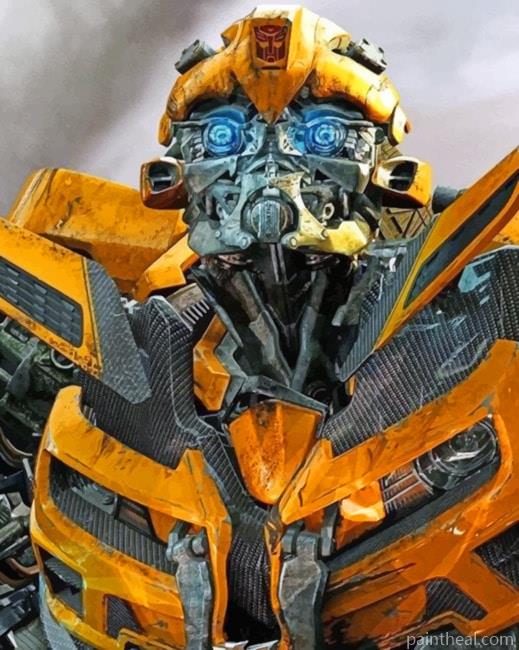 Bumblebee Transformers Painting By Numbers Kits