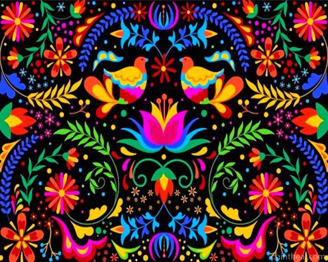 Folk Art Mexican Painting By Numbers Kits
