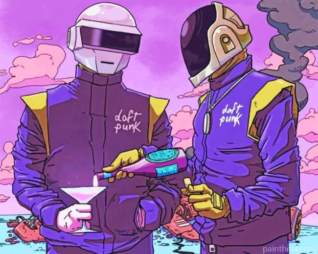 Cool Daft Punk Painting By Numbers Kits