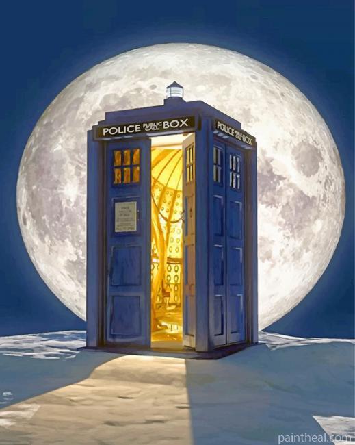 Aesthetic Tardis Painting By Numbers Kits