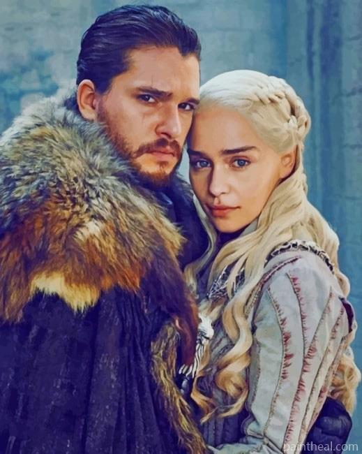 Daenerys And Jon Painting By Numbers Kits