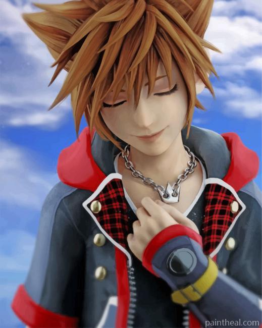 Sora Kingdom Hearts Painting By Numbers Kits