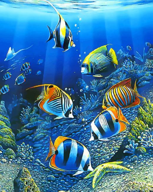 Underwater World Painting By Numbers Kits