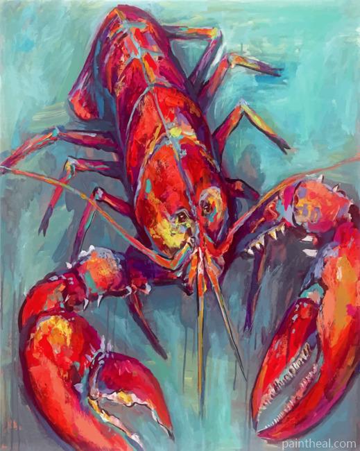Red Lobster Painting By Numbers Kits