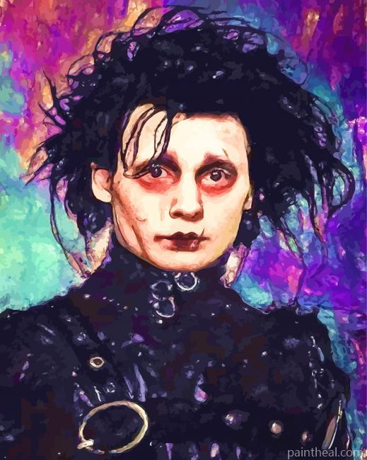 Sad Edward Scissorhands Painting By Numbers Kits