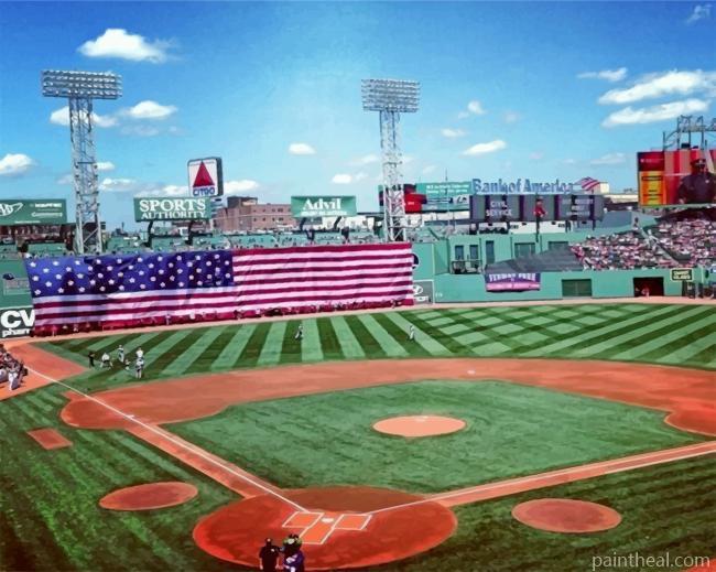 Aesthetic Fenway Park Painting By Numbers Kits