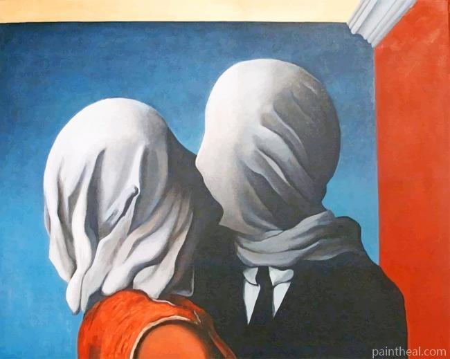 The Lovers By Rene Magritte Painting By Numbers Kits