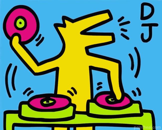 DJ Keith Haring Painting By Numbers Kits