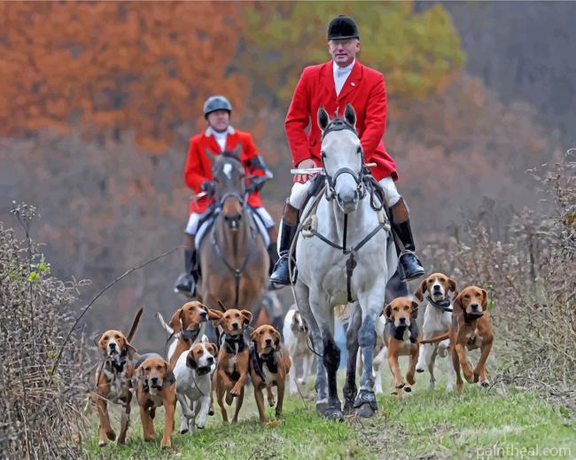 Aesthetic Fox Hunt Painting By Numbers Kits