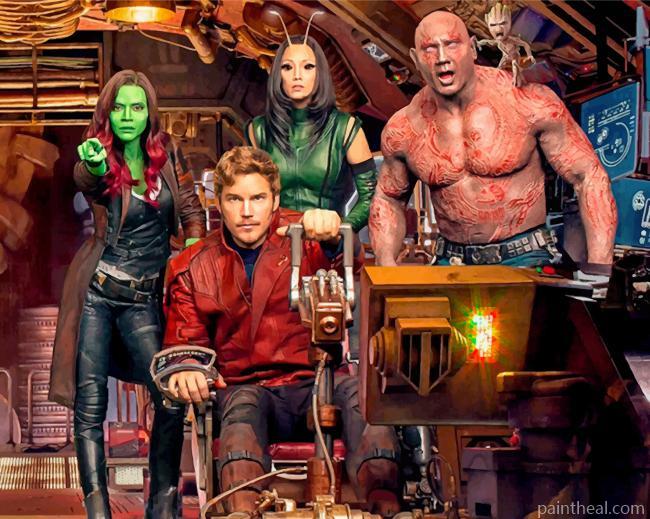 Avengers Endgame Gaurdians Of The Galaxy Painting By Numbers Kits