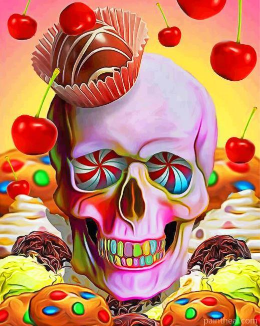 Candy Skull Painting By Numbers Kits
