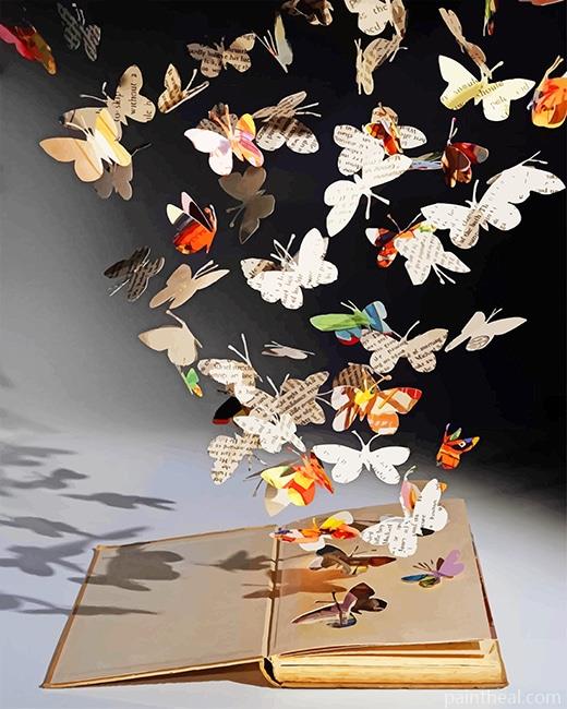 Butterflies Book Painting By Numbers Kits