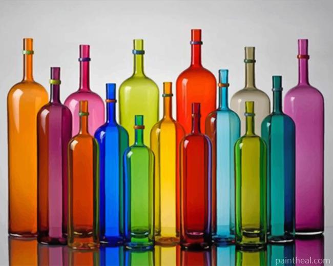 Colorful Bottles Painting By Numbers Kits