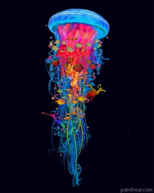 Jellyfish Painting By Numbers Kits