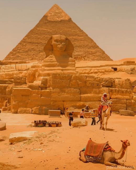Pyramid Of khafre Painting By Numbers Kits