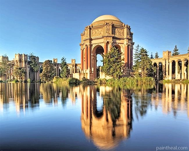The Palace Of Fine Arts San Francisco Painting By Numbers Kits