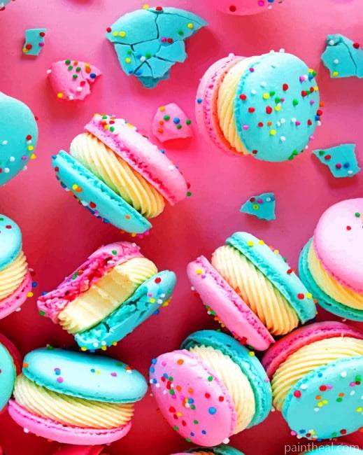 Cake Batter Macarons Painting By Numbers Kits