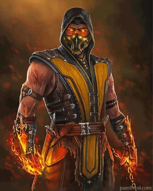 Mortal Kombat Character Painting By Numbers Kits