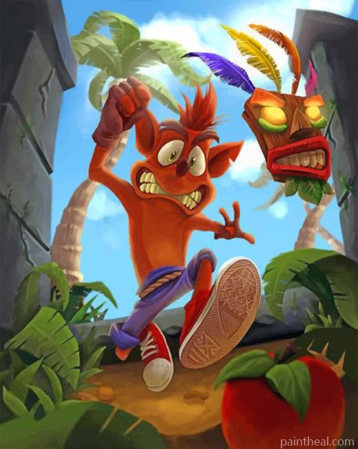 Crash Bandicoot Game Painting By Numbers Kits