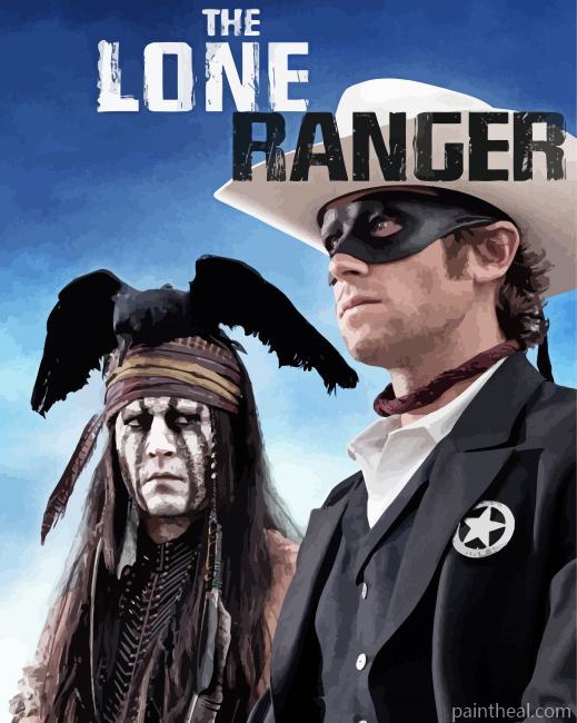 The Lone Ranger Poster Painting By Numbers Kits
