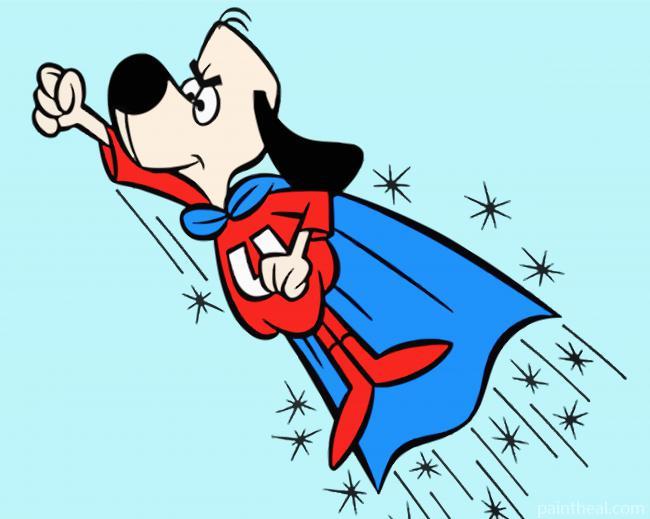 Aesthetic Flying Underdog Painting By Numbers Kits