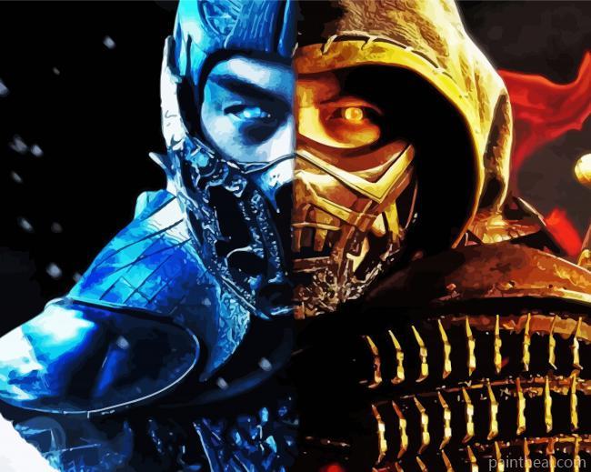 Aesthetic Mortal Kombat Painting By Numbers Kits