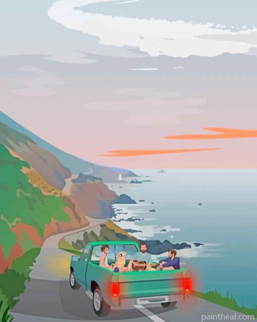 Friends Trip Painting By Numbers Kits